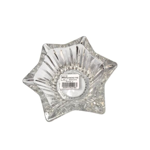 Mikasa Diamond Fire Ribbed Votive Candle Holder, 5" Wide, New In Box... - Picture 3 of 5